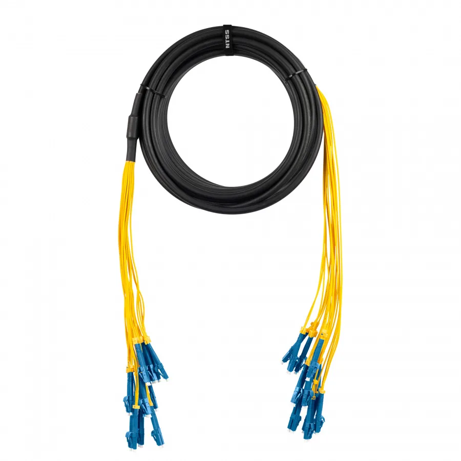 Сборка кабельная NTSS 4ов, LC/UPC-LC/UPC 50/125мкм, длина 100м, вывод 0.4м, буфер 3мм (NTSS-FO-D-IN/OUT-50-4-LSZH) в бухте