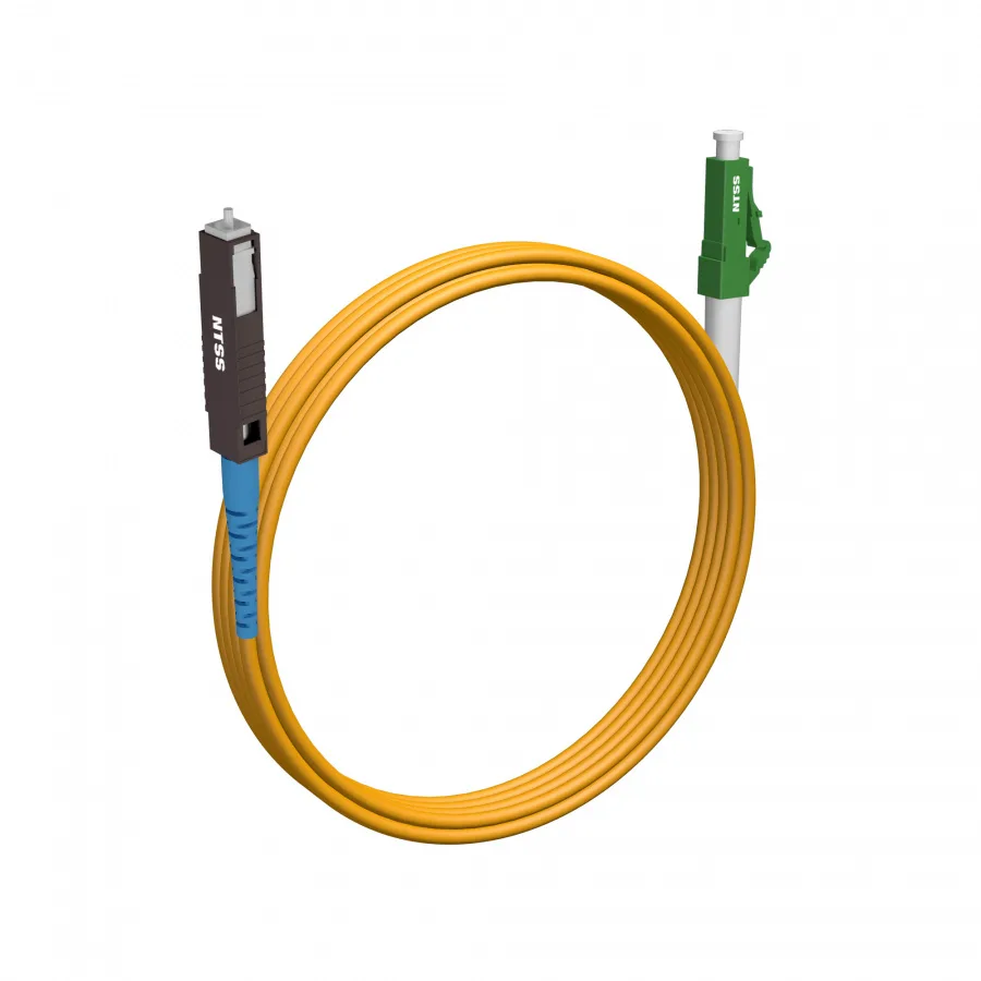 Шнур оптический NTSS spc MU/UPC-LC/APC 9/125 2.0мм 3м LSZH (патч-корд)