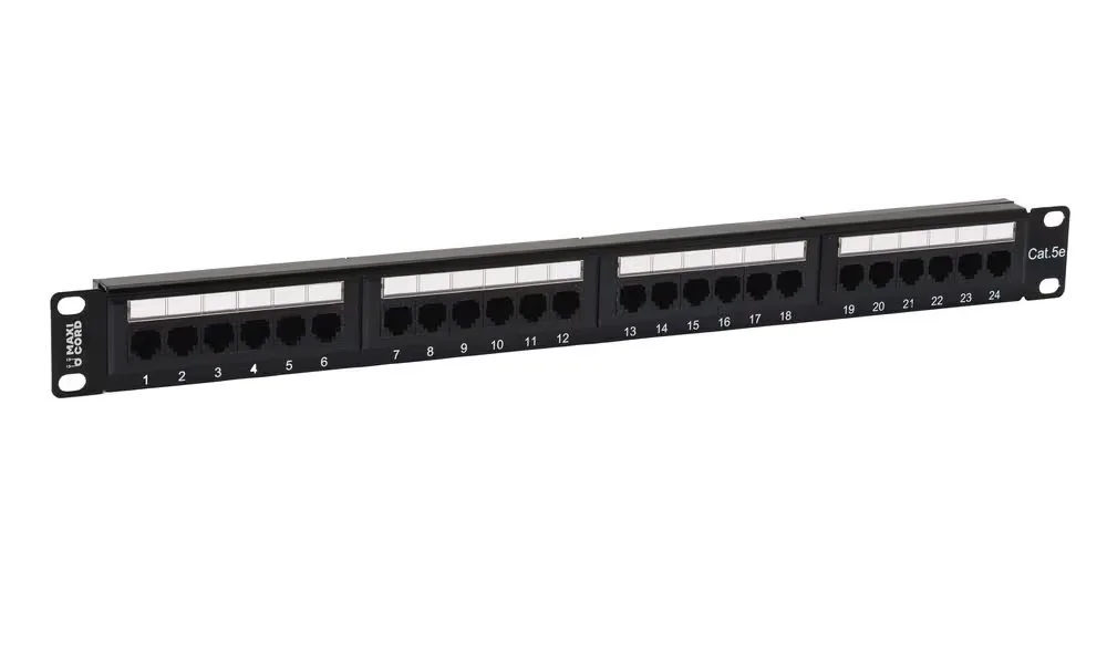 Патч-панель NBK 19, категория 5е, 24 порта RJ-45, DUAL