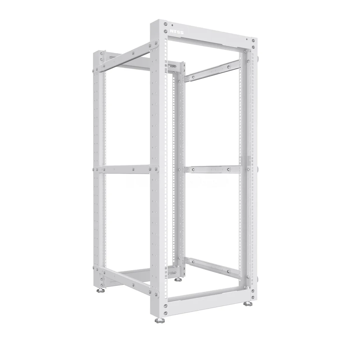 Стойка серверная NTSS OR двухрамная 52U 600-1000мм, комплект ножек, серый RAL 7035
