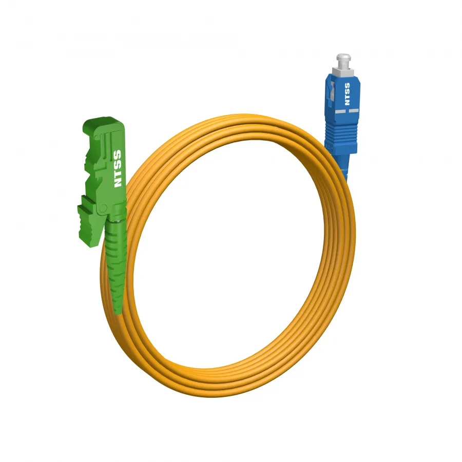 Шнур оптический NTSS spc E2000/APC-SC/UPC 9/125 3.0мм 10м LSZH (патч-корд)