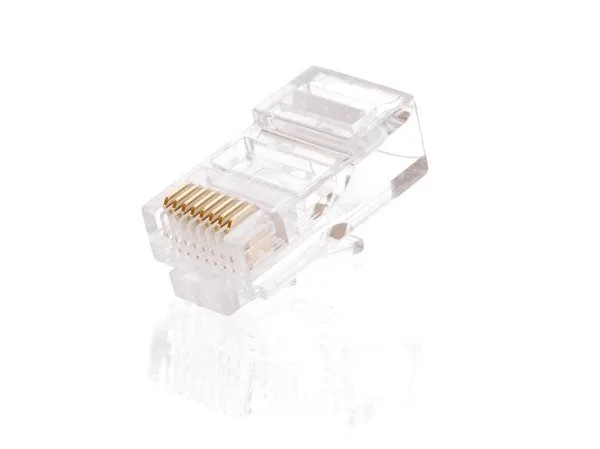 Коннектор NETLAN RJ45/8P8C под витую пару, Кат.5e (Класс D), неэкранированный, уп.100 шт.