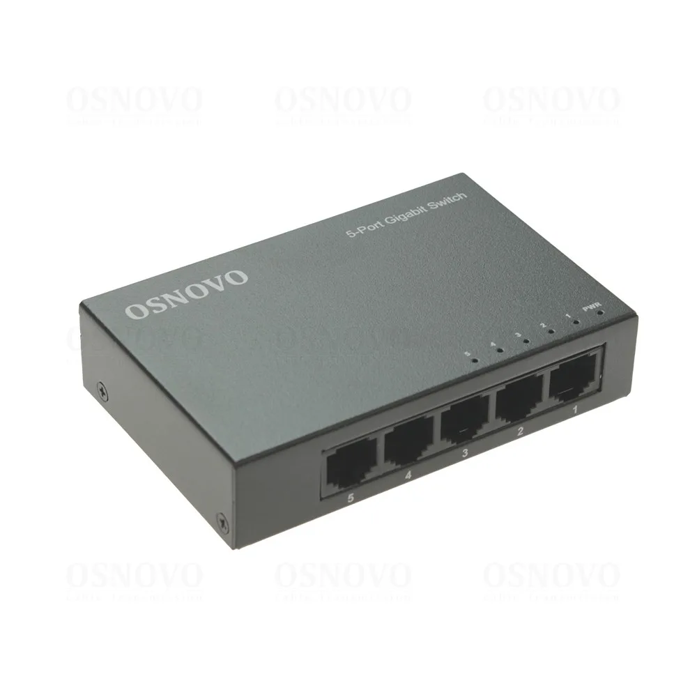 SW-5G Неуправляемый коммутатор Gigabit Ethernet на 5 портов OSNOVO