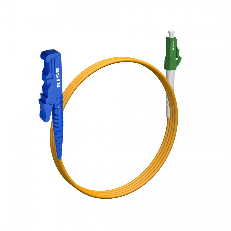 Шнур оптический NTSS spc E2000/UPC-LC/APC 9/125 3.0мм 2м LSZH (патч-корд)
