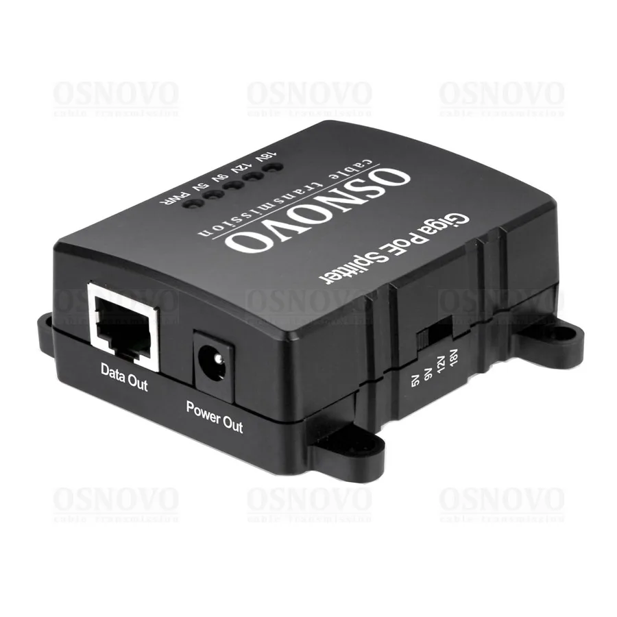 PoE Splitter/G2 PoE-сплиттер с функцией выбора напряжения OSNOVO