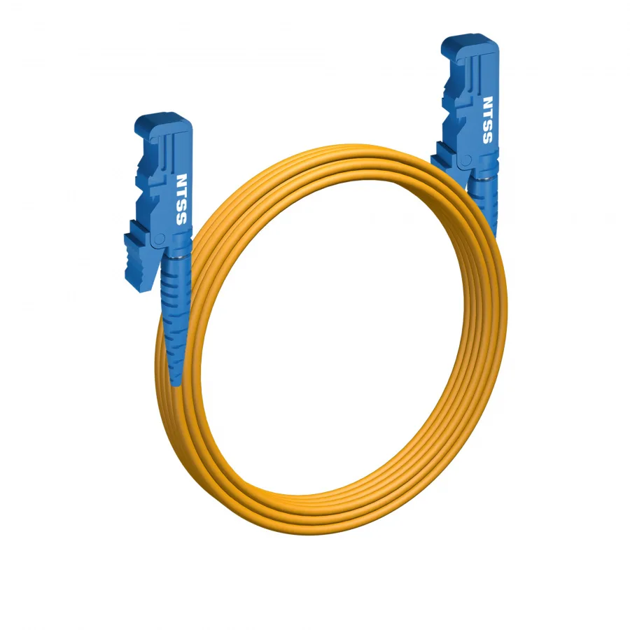 Шнур оптический NTSS spc E2000/UPC-E2000/UPC 9/125 3.0мм 8м LSZH (патч-корд)