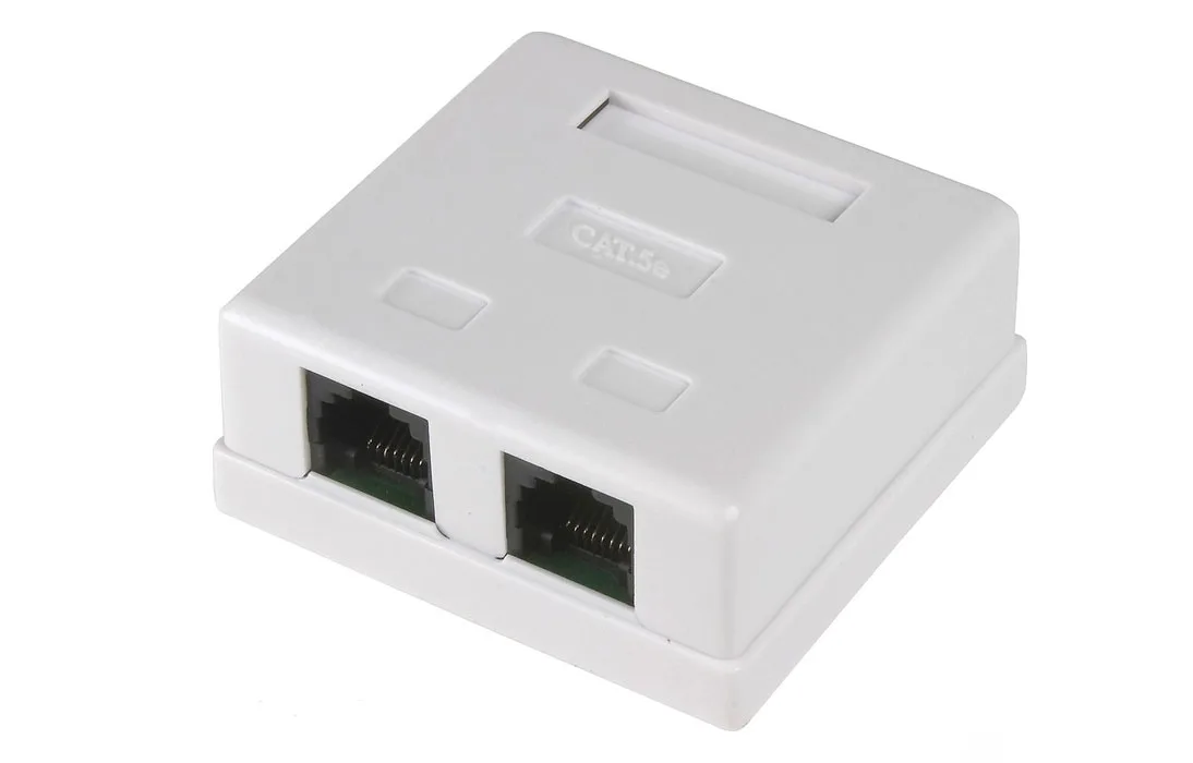 Розетка RJ-45*2 (2 порта) CAT5e REXANT
