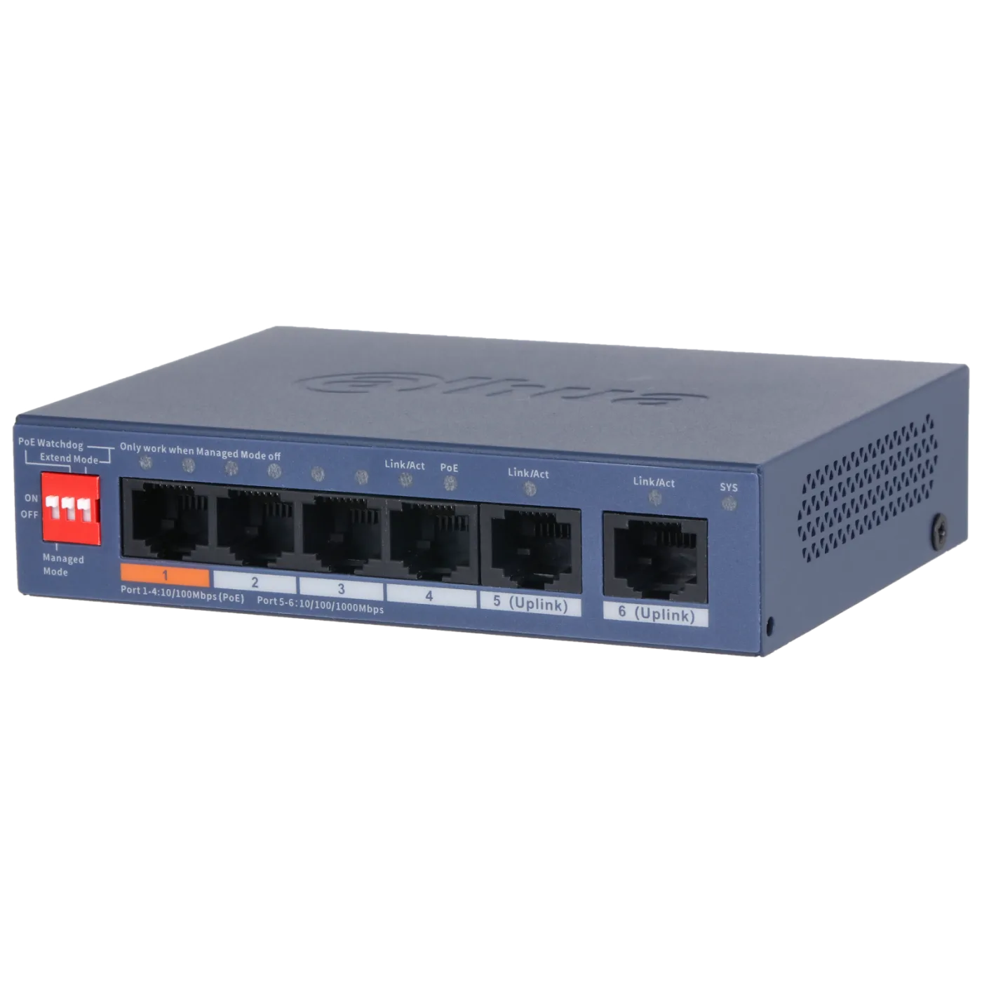 DH-CS4006-4ET2GT-60 4-портовый PoE коммутатор с функцией облачного управления Dahua