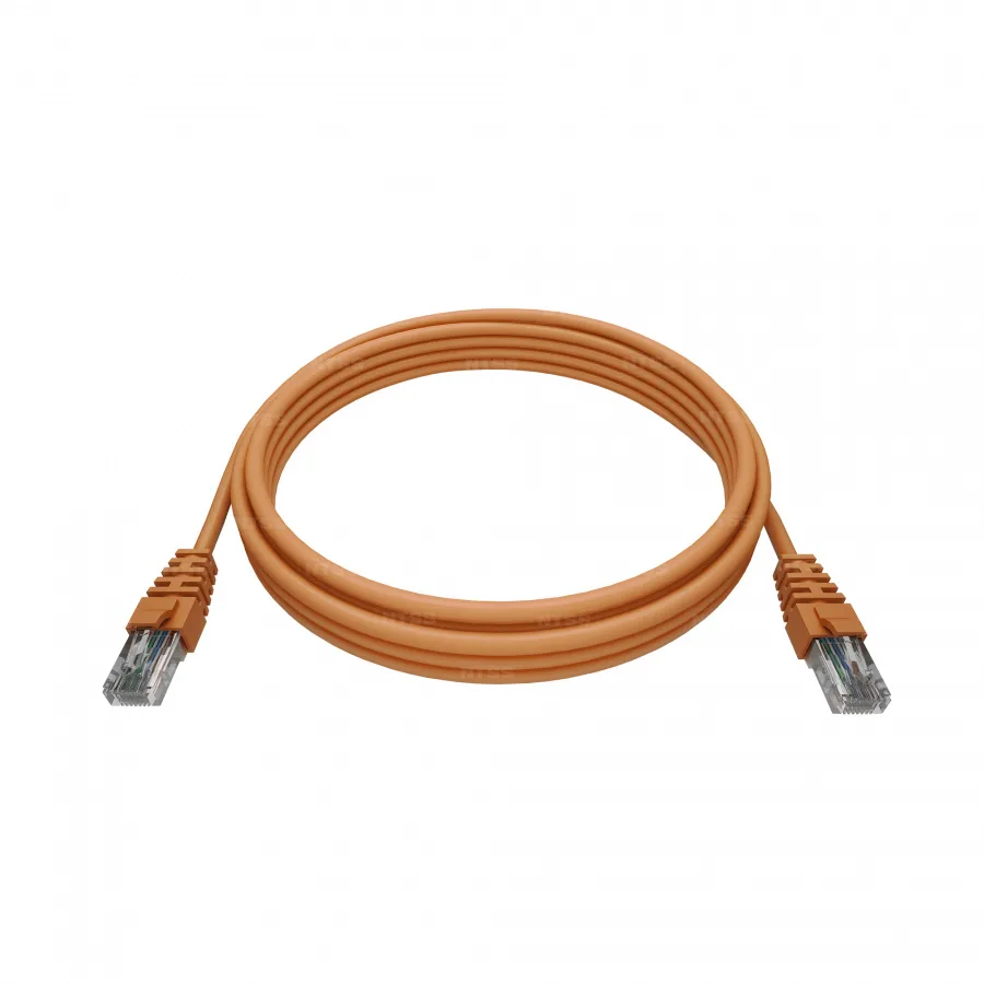 Патч-корд NTSS 2хRJ45/8P8C, T568B UTP 5e кат. литой 1.5 метра, LSZH, оранжевый