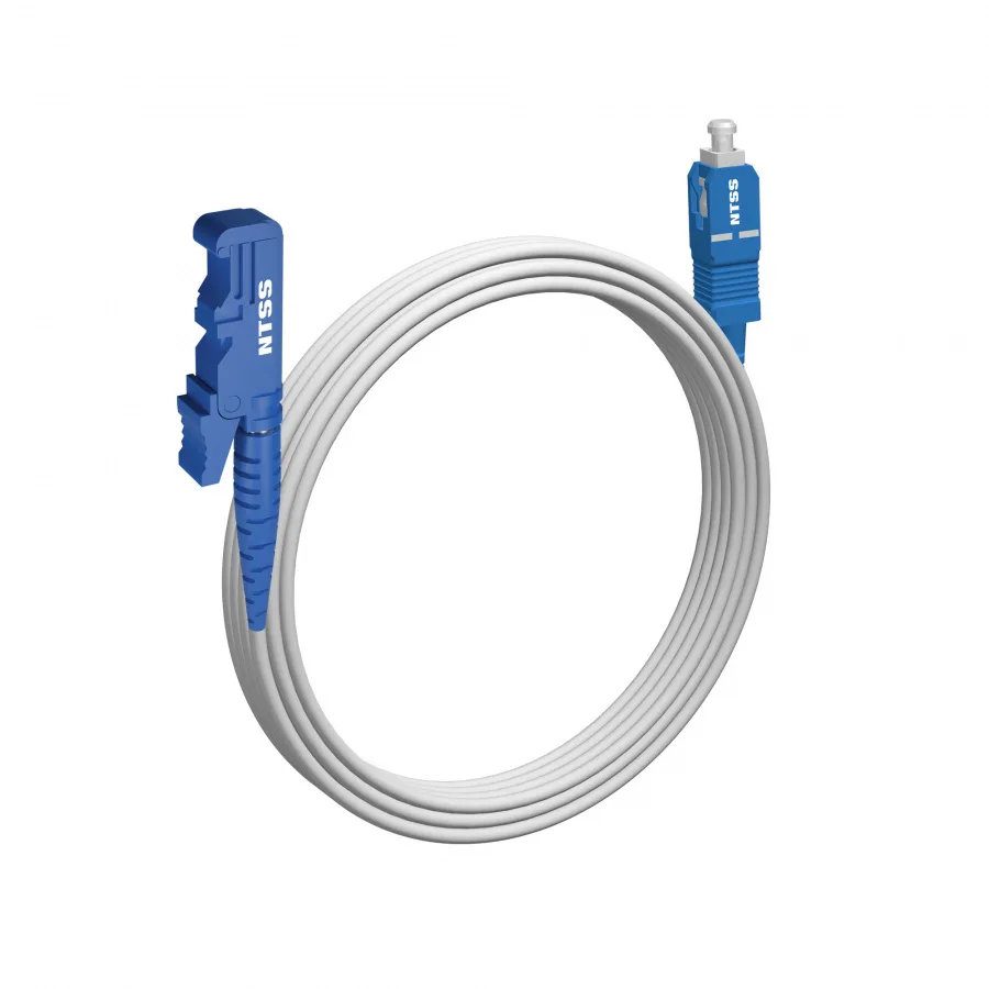 Шнур оптический NTSS spc E2000/UPC-SC/UPC 9/125 G.657A1 3.0мм 10м LSZH (патч-корд)