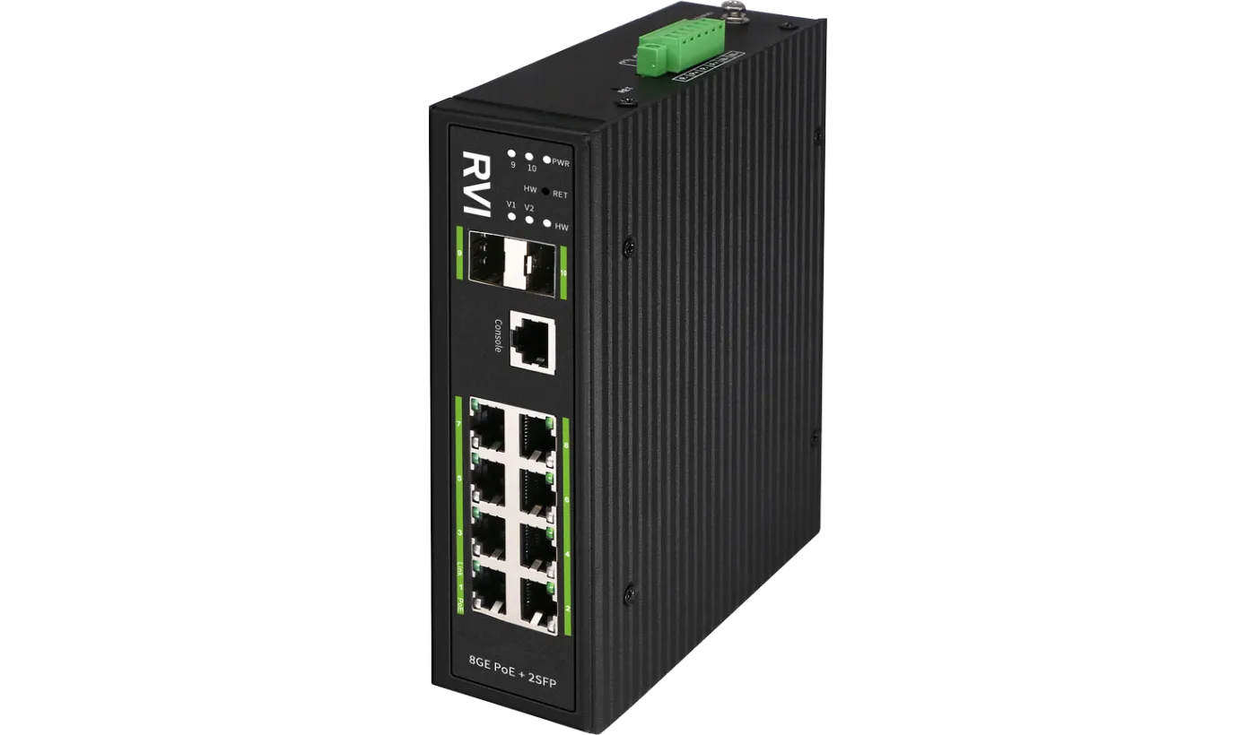 RVi-1NSIM8GP-2S Сетевой коммутатор с РоЕ RVi