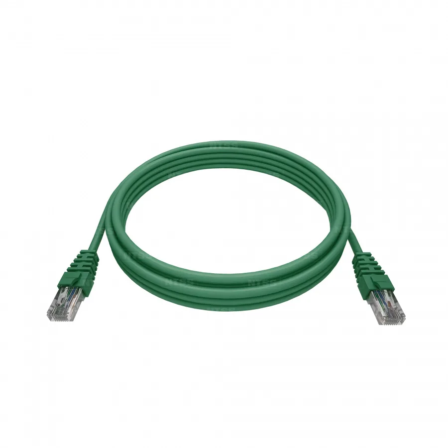 Патч-корд NTSS 2хRJ45/8P8C, T568B UTP 5e кат. литой 25 метров, LSZH, зеленый