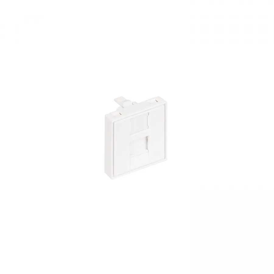 Лицевая панель NTSS PREMIUM для розеточных модулей типа Keystone 45x45 со шторкой