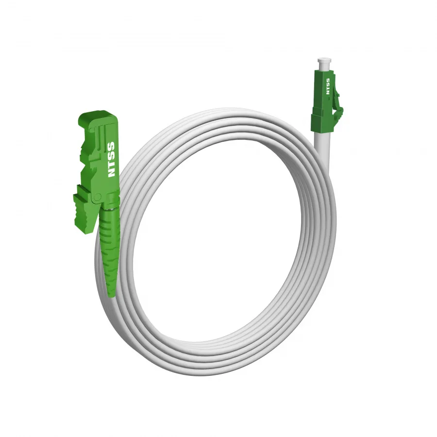 Шнур оптический NTSS spc E2000/APC-LC/APC 9/125 G.657A1 3.0мм 20м LSZH (патч-корд)