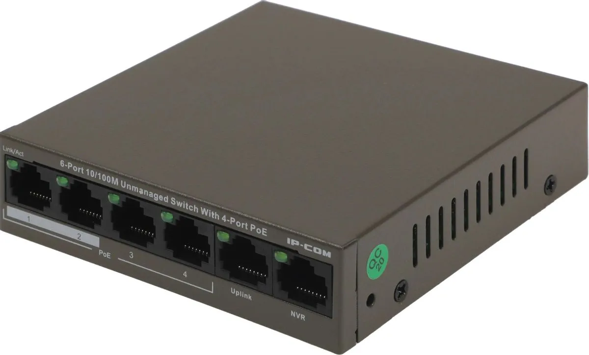 F1106P-4-63W 6-ти портовый неуправляемый коммутатор IP-COM