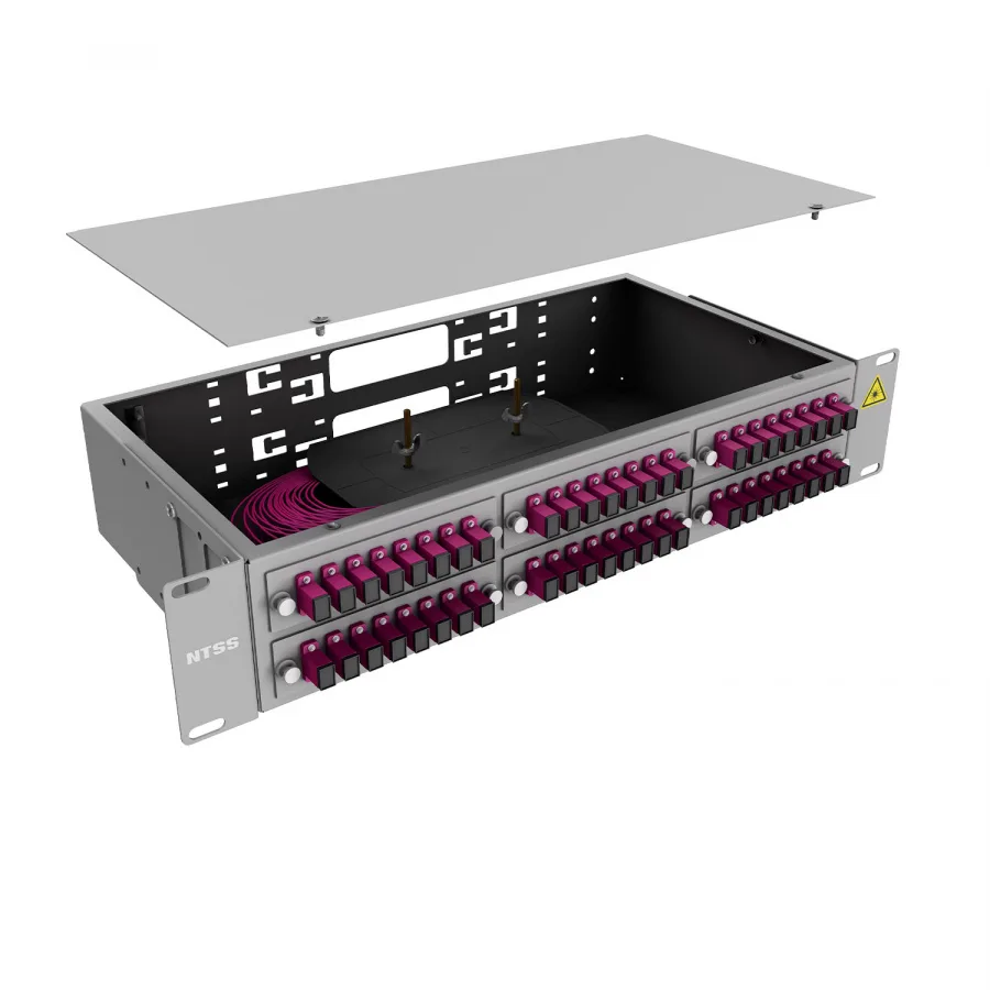 Кросс 19" NTSS PREMIUM, предсобранный 2U, 32 порта SC/UPC, 50/125 мкм OM4