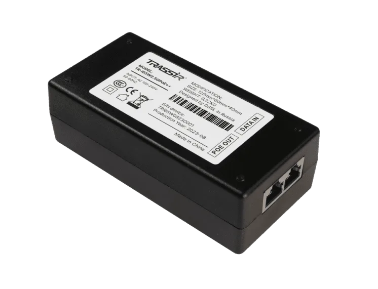 TR-I65W2.5GPoE++ POE-инжектор TRASSIR