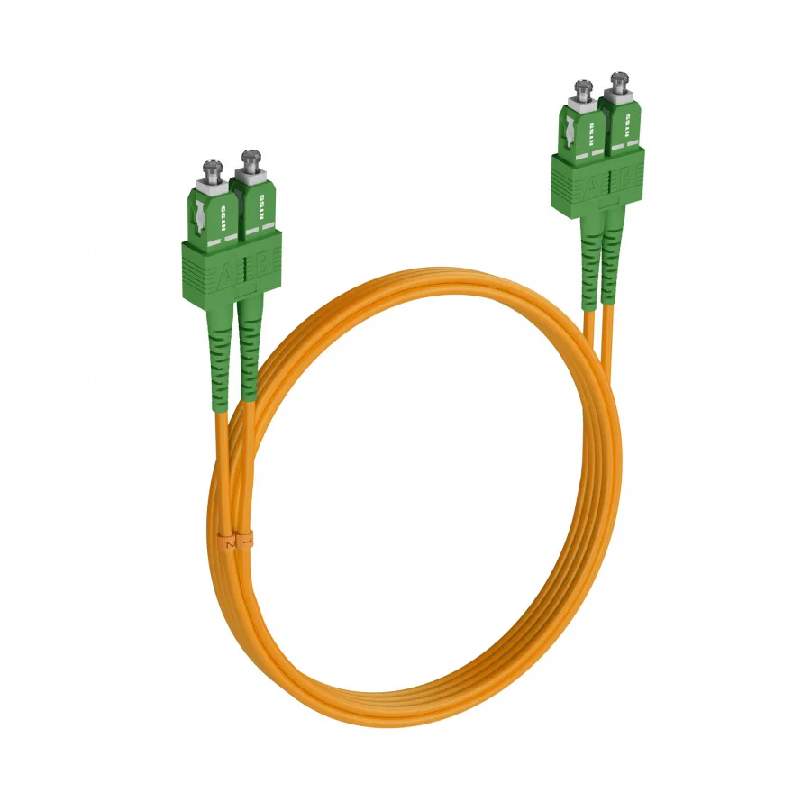 Шнур оптический NTSS dpc SC/APC-SC/APC 9/125 3.0мм 2м LSZH (патч-корд)