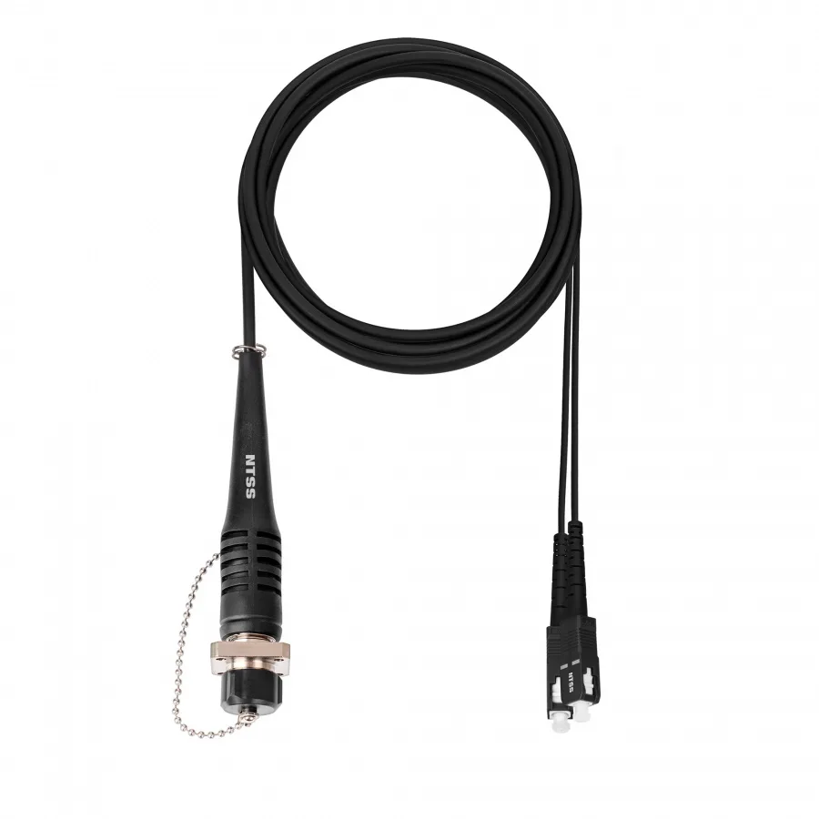 Сборка кабельная 2 волокна, SC/UPC-ODC/Socket 9/125мкм, вывод 0.3м, буфер 3мм, длина 5м