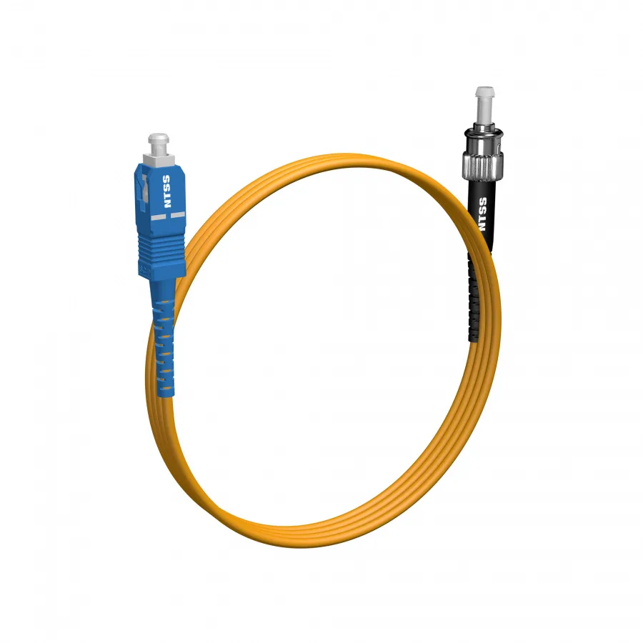 Шнур оптический NTSS spc SC/UPC-ST/UPC 9/125 2.0мм 2м LSZH (патч-корд)