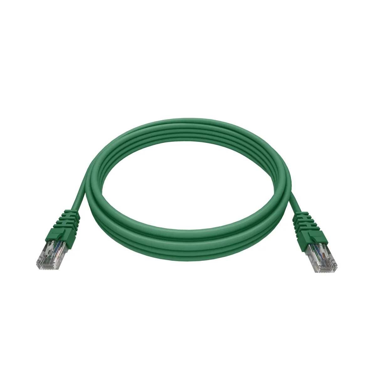 Патч-корд NTSS 2хRJ45/8P8C, T568B UTP 6 кат. литой 1 метр, LSZH, зеленый