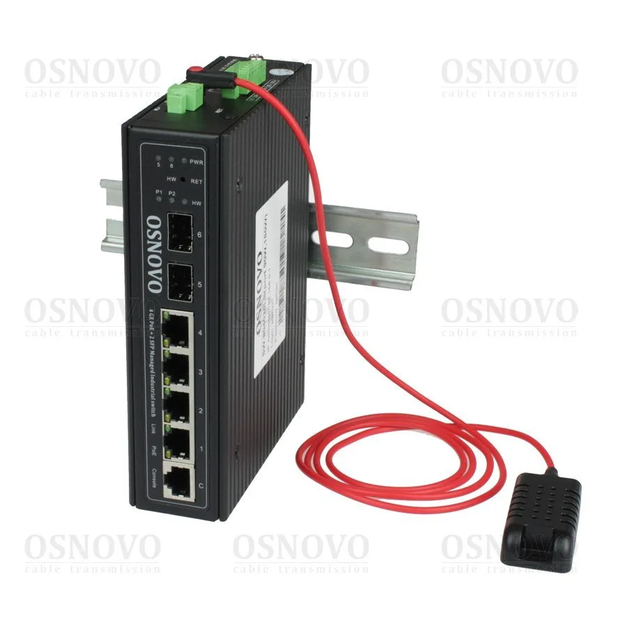SW-80402/ILS(port 90W,180W) Промышленный управляемый HiPoE коммутатор Gigabit Ethernet OSNOVO