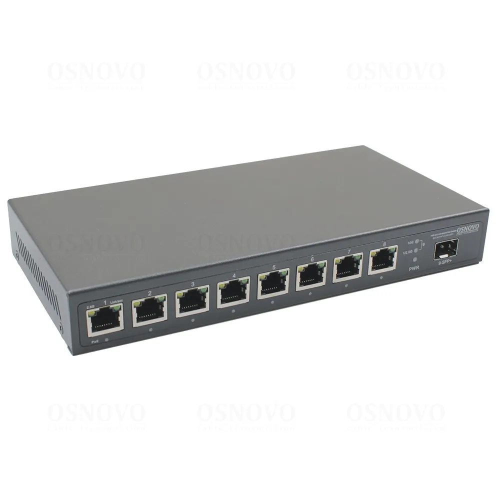 SW-8D1X(120W) 9-ти Портовый PoE коммутатор OSNOVO