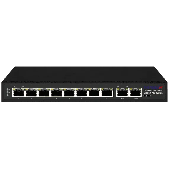TR-NS1410-120-8POE Неуправляемый коммутатор TRASSIR