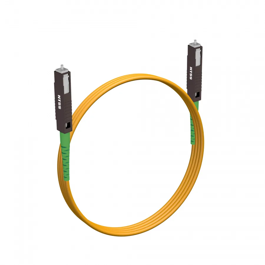 Шнур оптический NTSS spc MU/APC-MU/APC 9/125 2.0мм 2м LSZH (патч-корд)