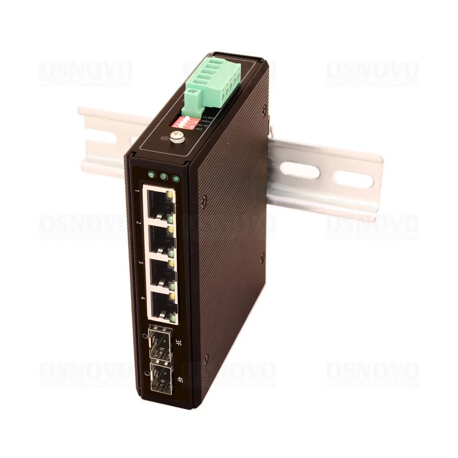 SW-80402-I Промышленный PoE коммутатор Gigabit Ethernet OSNOVO