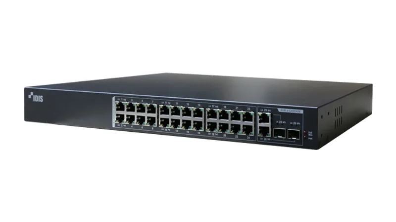 DH-2026PF 26-ти портовый PoE Коммутатор IDIS