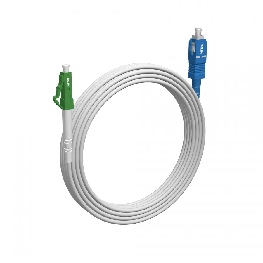 Шнур оптический NTSS spc LC/APC-SC/UPC 9/125 G.657A1 3.0мм 15м LSZH (патч-корд)