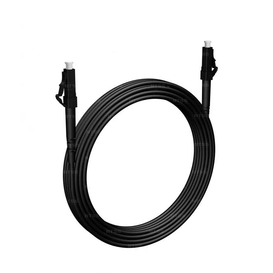 Шнур оптический NTSS PREMIUM spc LC/UPC-LC/UPC 9/125 2.0мм 20м черный LSZH (патч-корд)
