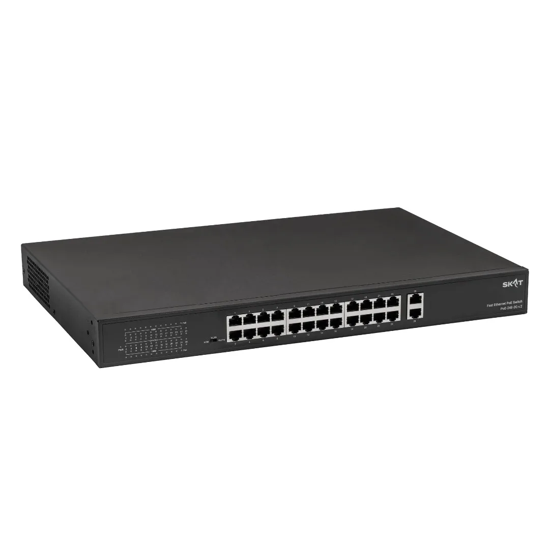 SKAT PoE-24E-2G v.2 Специализированный неуправляемый PoE коммутатор Бастион