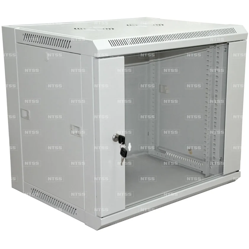 Настенный шкаф "ПРЕМИУМ" 12U 600×450×635 мм - боковые стенки съемные (разобранный) RAL 7035