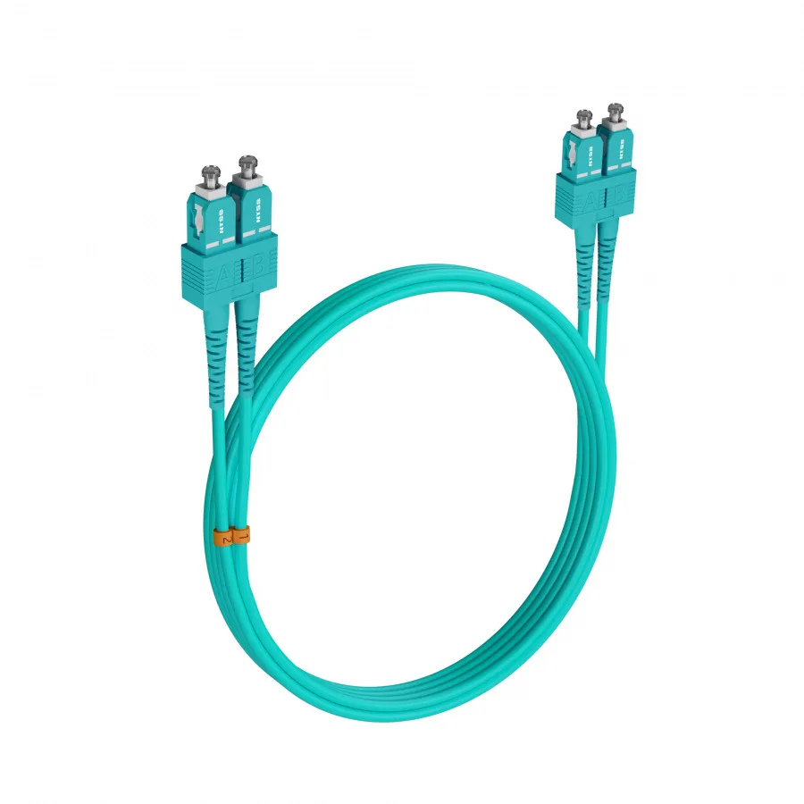 Шнур оптический NTSS dpc SC/UPC-SC/UPC 50/125 OM3 3.0мм 9м LSZH (патч-корд)