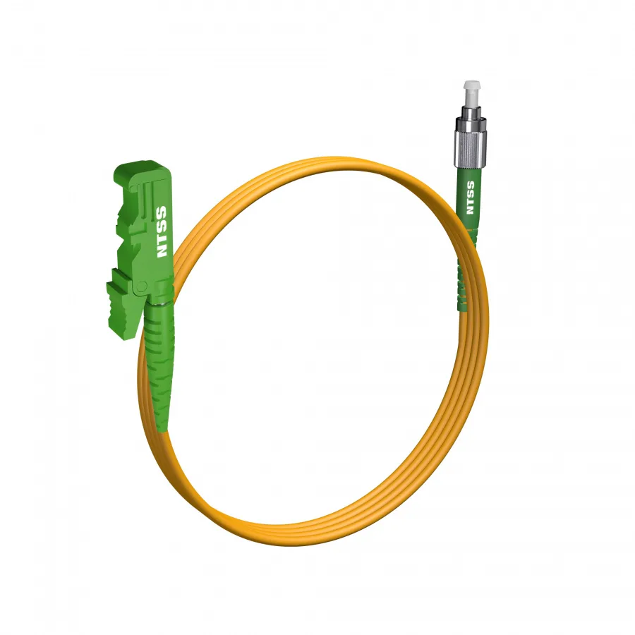 Шнур оптический NTSS spc E2000/APC-FC/APC 9/125 3.0мм 2м LSZH (патч-корд)