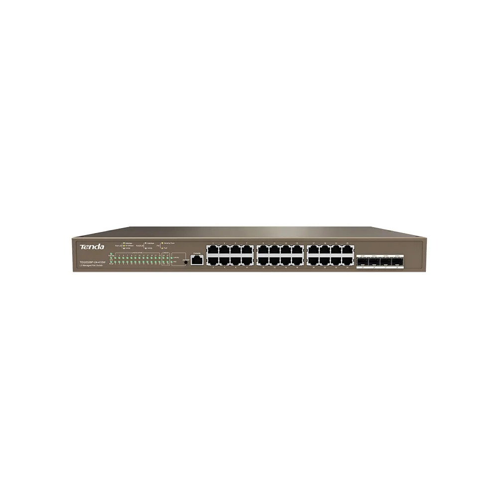 TEG5328P-24-410W Коммутатор PoE 24-портовый Tenda