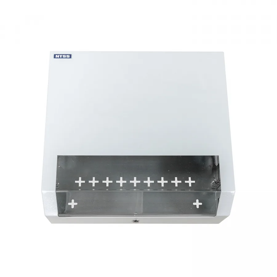 Шкаф настенный телекоммуникационный NTSS SOHO 19 5U: 3U+2U, собранный, серый RAL 7035