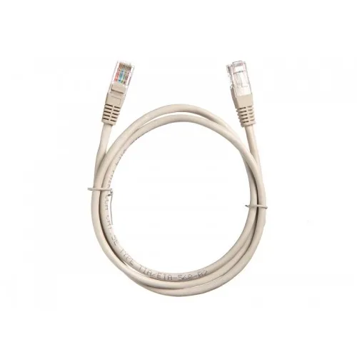 Патч-корд UTP4 cat.5е, 1м, CCA, LSZH, серый, литой коннектор NETKO Optima