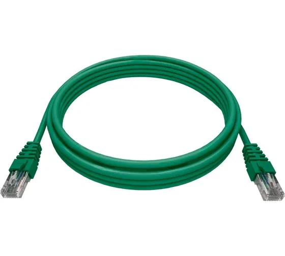 Патч-корд NTSS 2хRJ45/8P8C, T568B UTP 5e кат. литой 0.5 метра, LSZH, зеленый