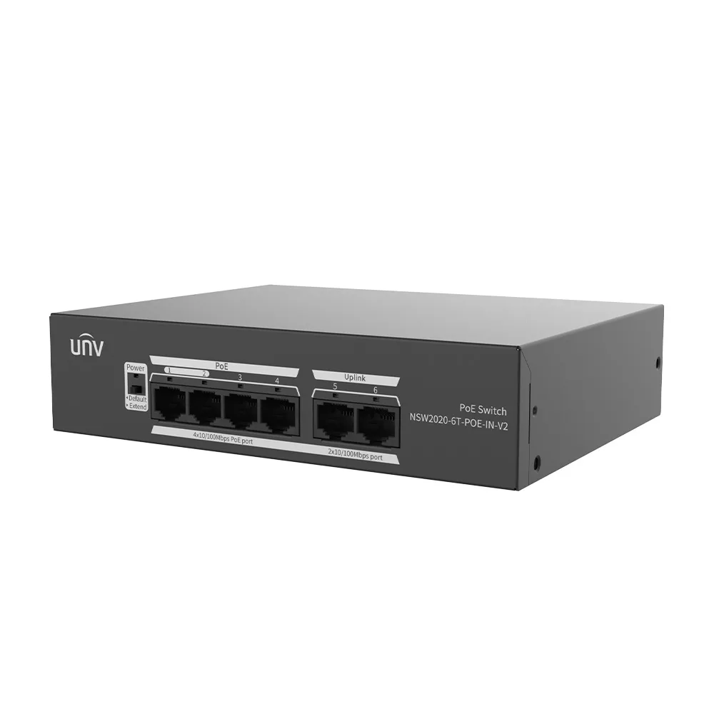 NSW2020-6T-POE-IN-V2 Сетевой PoE коммутатор Uniview
