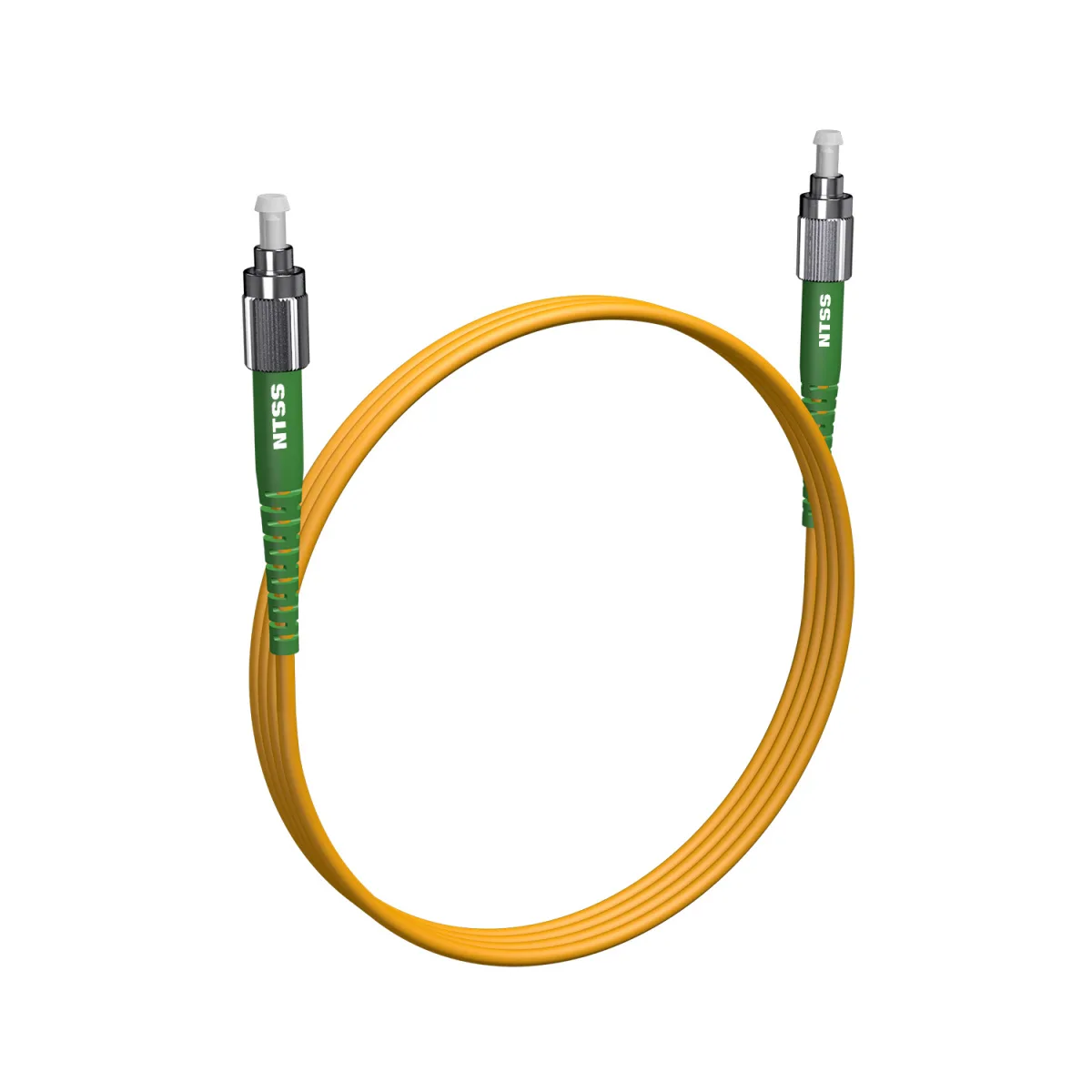 Армированный шнур оптический NTSS PREMIUM spc FC/APC-FC/APC 9/125 3.0мм 1м LSZH (патч-корд)