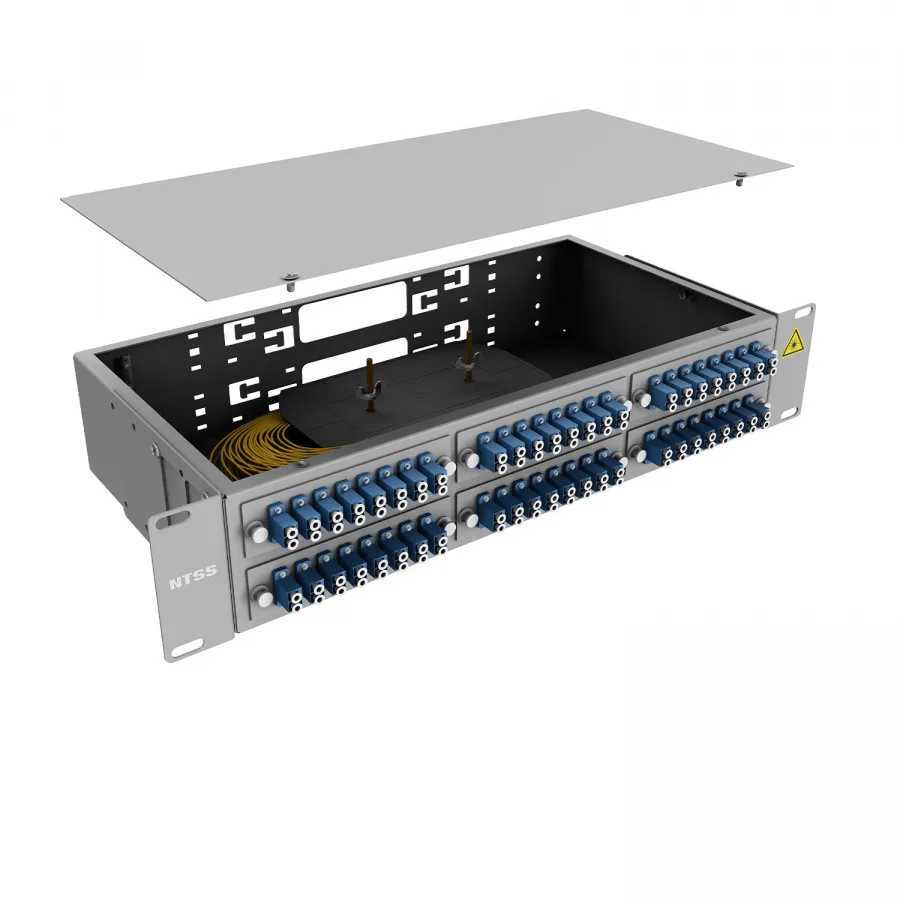 Кросс 19" NTSS PREMIUM, предсобранный 2U, 32 порта LC/UPC duplex, 9/125 мкм