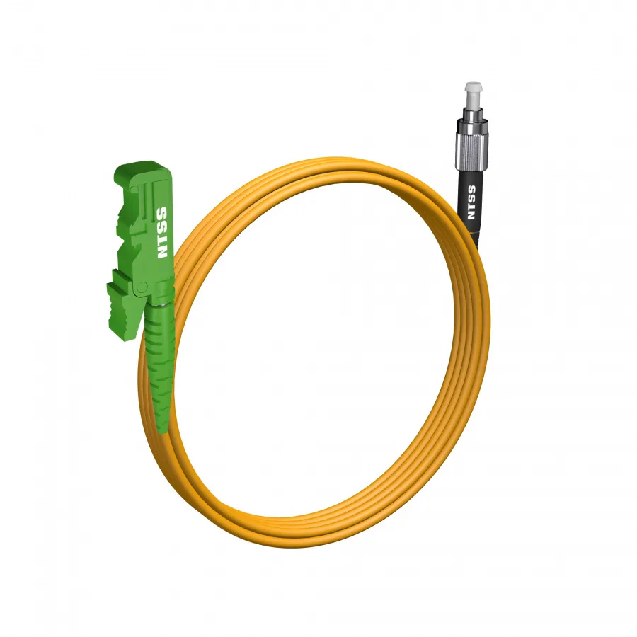 Шнур оптический NTSS spc E2000/APC-FC/UPC 9/125 3.0мм 4м LSZH (патч-корд)