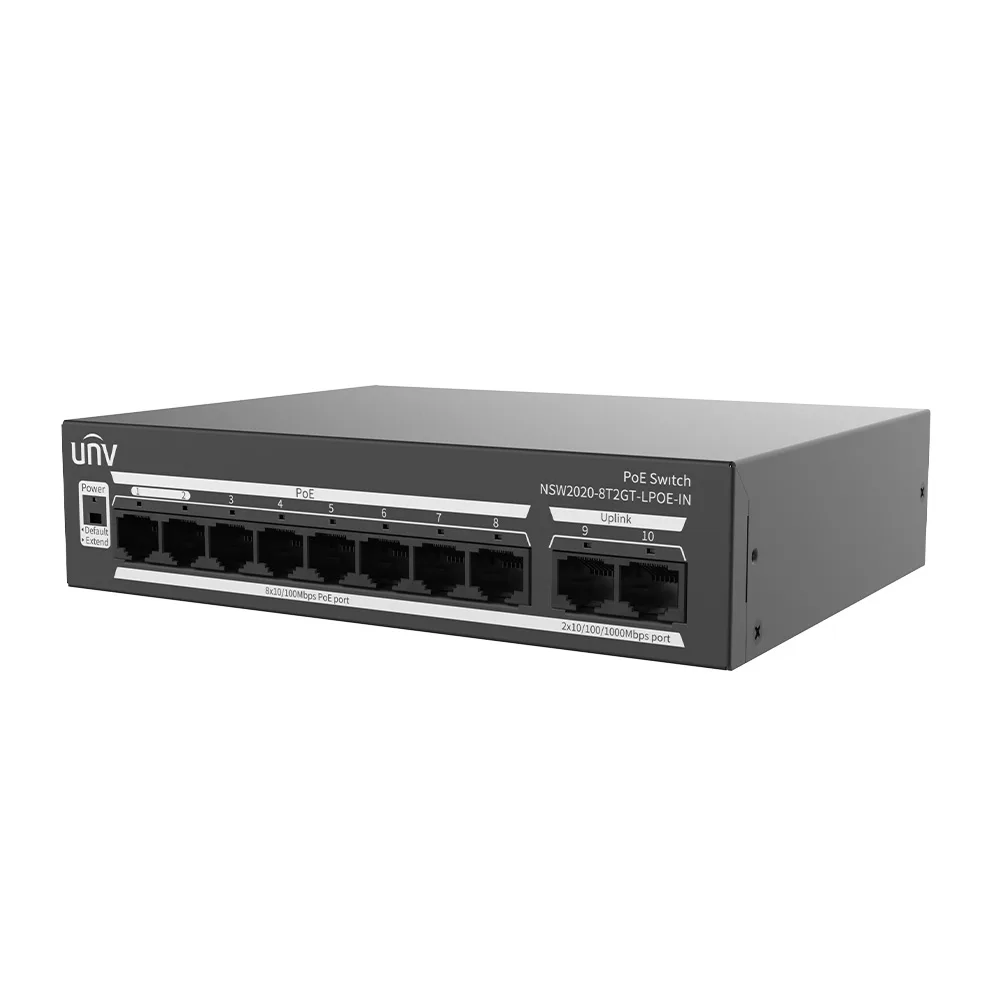 NSW2020-8T2GT-LPOE-IN Сетевой PoE коммутатор Uniview