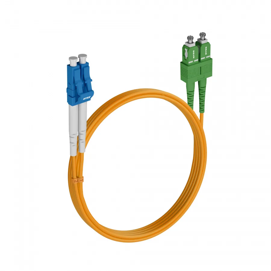 Шнур оптический NTSS dpc LC/UPC-SC/APC 9/125 3.0мм 8м LSZH (патч-корд)