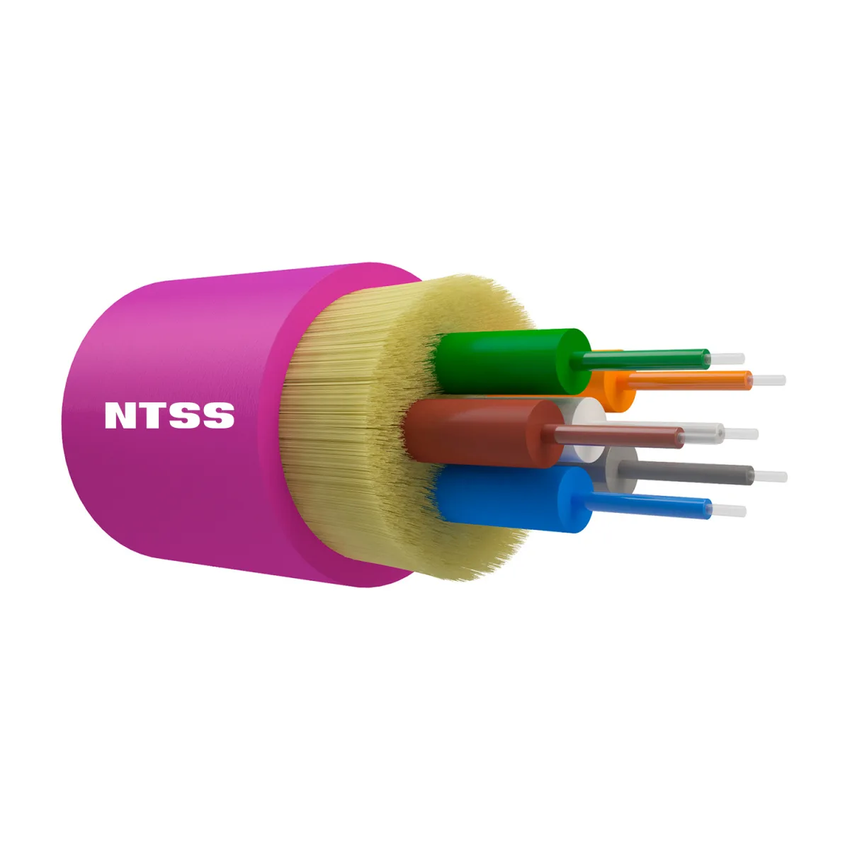 Оптический кабель внутренний NTSS PREMIUM 6 волокон OM4, 50/125, нг(A)-HFLTx, маджента
