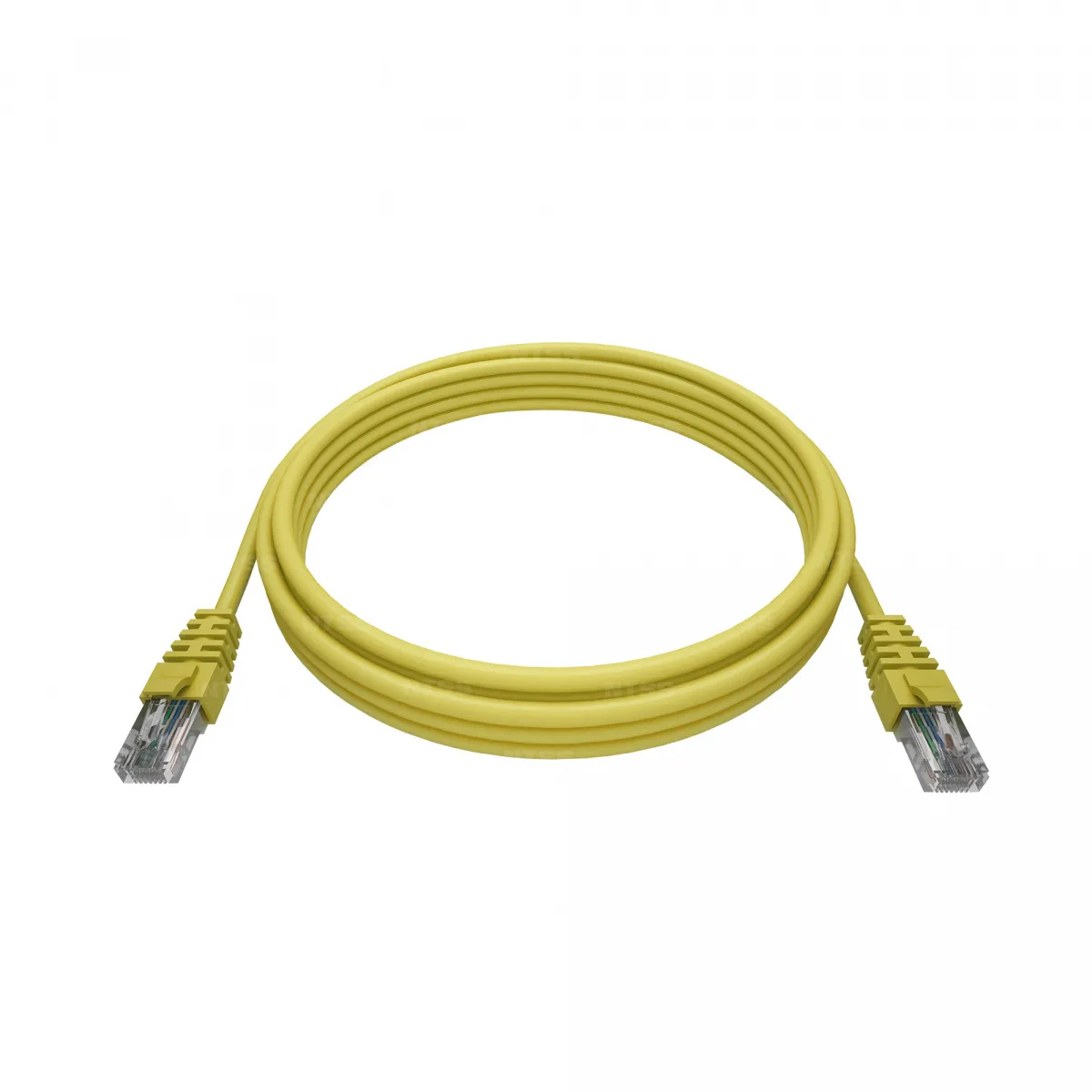 Патч-корд NTSS PREMIUM 2xRJ45/8P8C, T568B UTP CAT5e LSZH 0,3 метра, желтый
