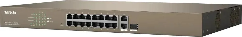 TEF1218P-16-250W Коммутатор 16-портовый Tenda